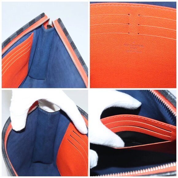 LOUIS VUITTON Epi Pochette Voyage Clutch Bag Blue M62912 LV Auth 120320 - Picture 15 of 16